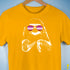 Pride Sloth Pink Lesbian Flag Sunglasses Premium Unisex T-Shirt - Gold
